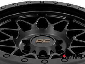 Custom Wheel 78 Series - Simulated Beadlock - Gloss Black | 18x9 | 5x5.0 | -12mm - Rough Country